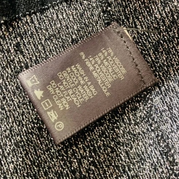 Kenneth Cole Reaction Silver Metallic Cardigan - Picture 5 of 7